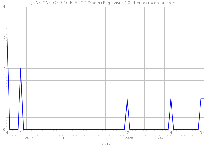 JUAN CARLOS RIOL BLANCO (Spain) Page visits 2024 
