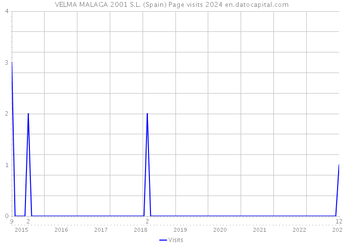 VELMA MALAGA 2001 S.L. (Spain) Page visits 2024 