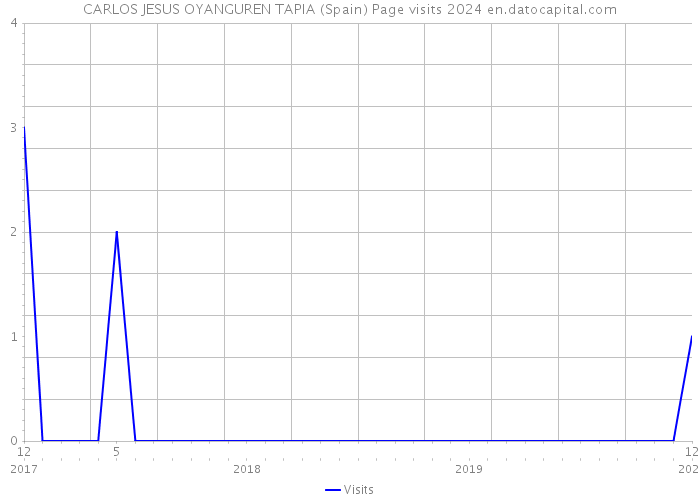 CARLOS JESUS OYANGUREN TAPIA (Spain) Page visits 2024 