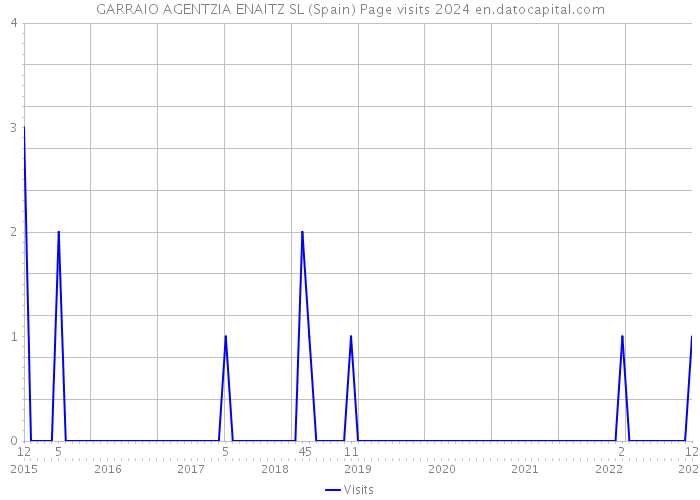 GARRAIO AGENTZIA ENAITZ SL (Spain) Page visits 2024 