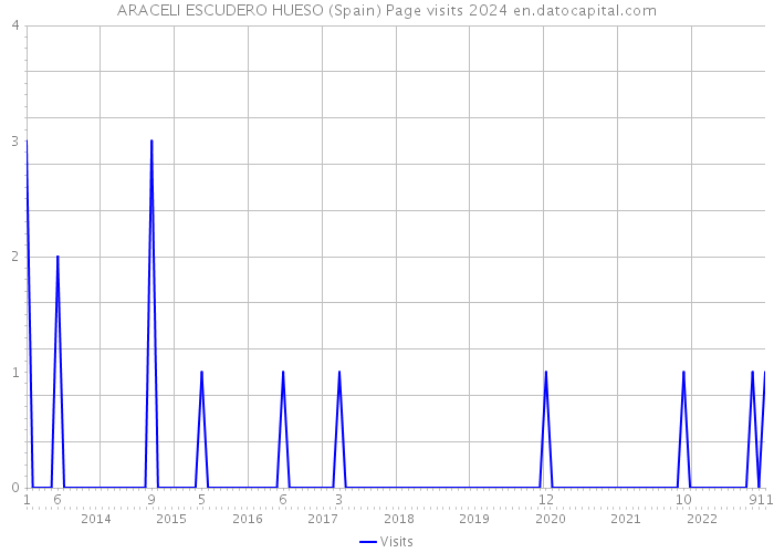 ARACELI ESCUDERO HUESO (Spain) Page visits 2024 