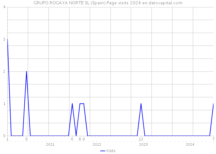 GRUPO ROGAYA NORTE SL (Spain) Page visits 2024 