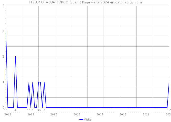ITZIAR OTAZUA TORCO (Spain) Page visits 2024 