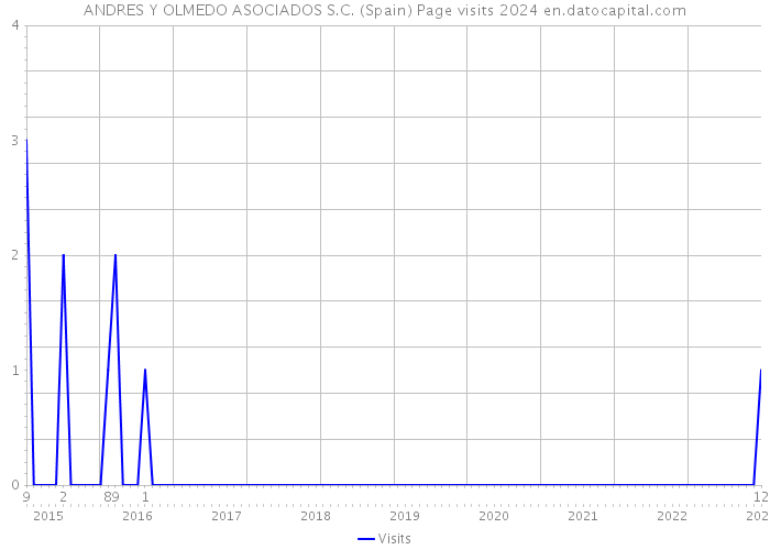 ANDRES Y OLMEDO ASOCIADOS S.C. (Spain) Page visits 2024 