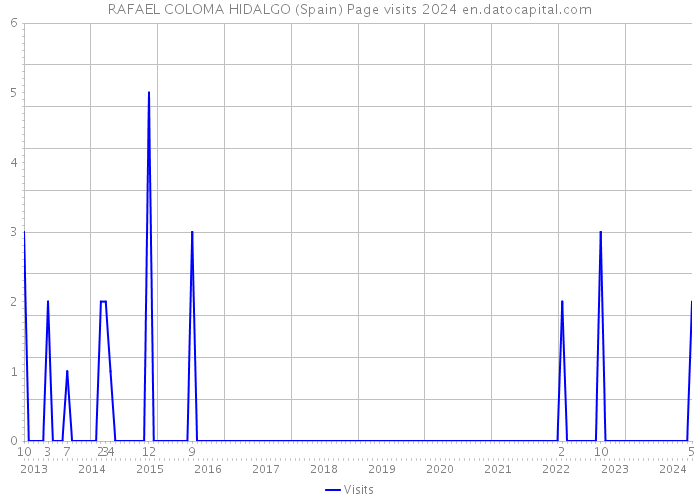 RAFAEL COLOMA HIDALGO (Spain) Page visits 2024 