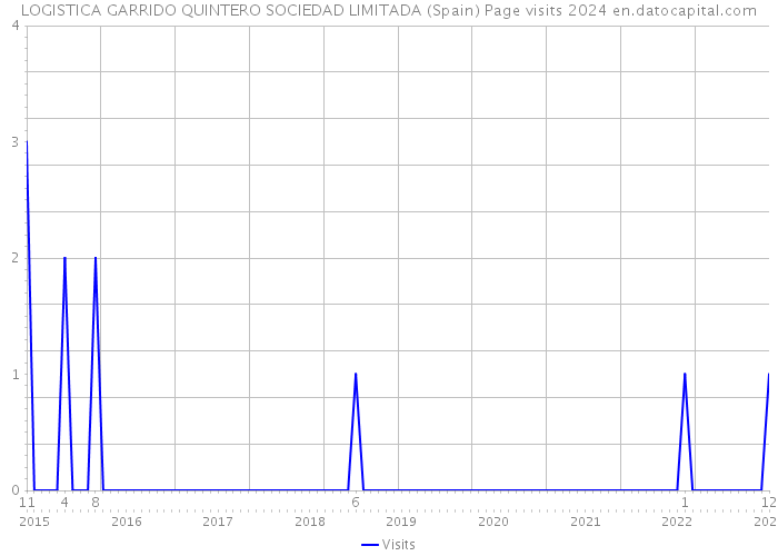 LOGISTICA GARRIDO QUINTERO SOCIEDAD LIMITADA (Spain) Page visits 2024 