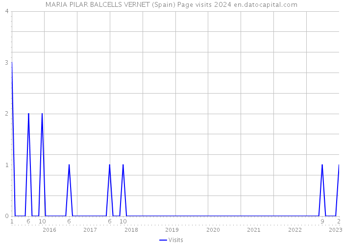 MARIA PILAR BALCELLS VERNET (Spain) Page visits 2024 