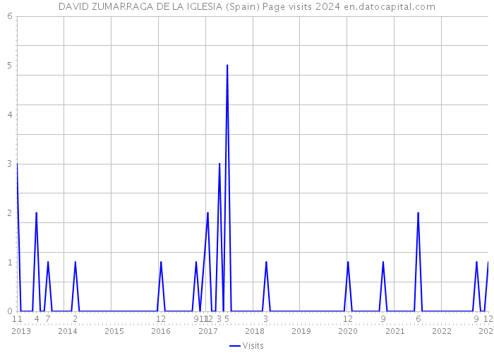 DAVID ZUMARRAGA DE LA IGLESIA (Spain) Page visits 2024 