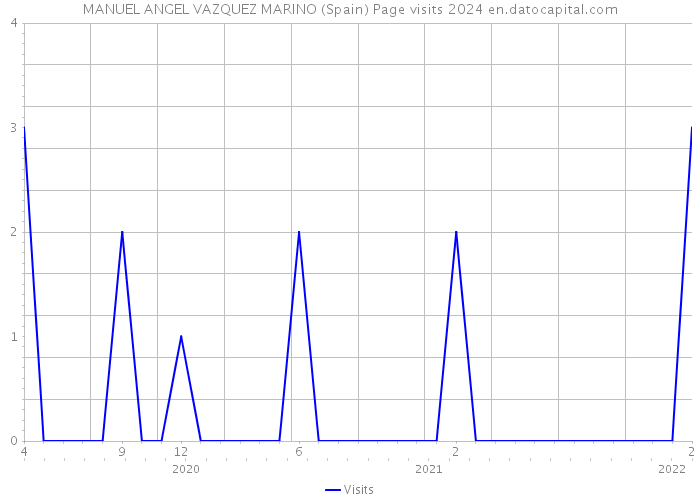 MANUEL ANGEL VAZQUEZ MARINO (Spain) Page visits 2024 