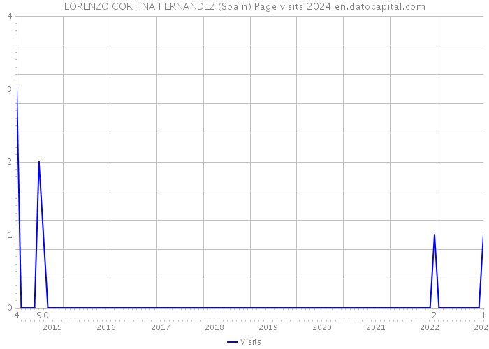 LORENZO CORTINA FERNANDEZ (Spain) Page visits 2024 