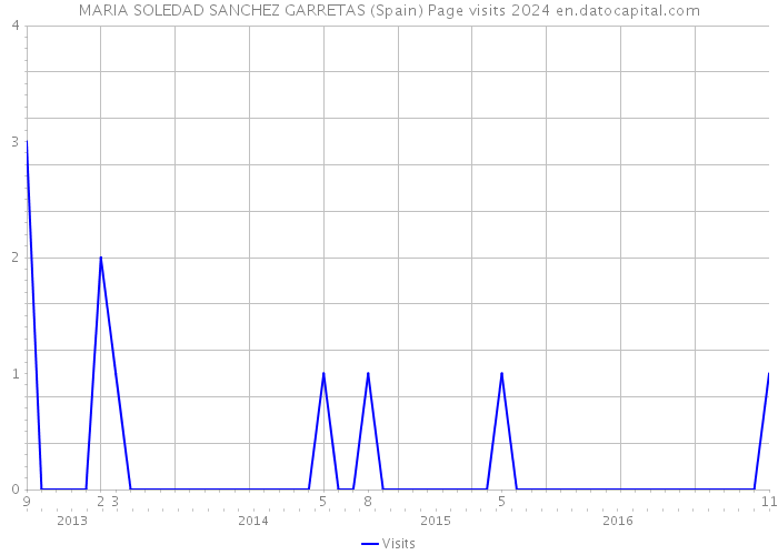 MARIA SOLEDAD SANCHEZ GARRETAS (Spain) Page visits 2024 