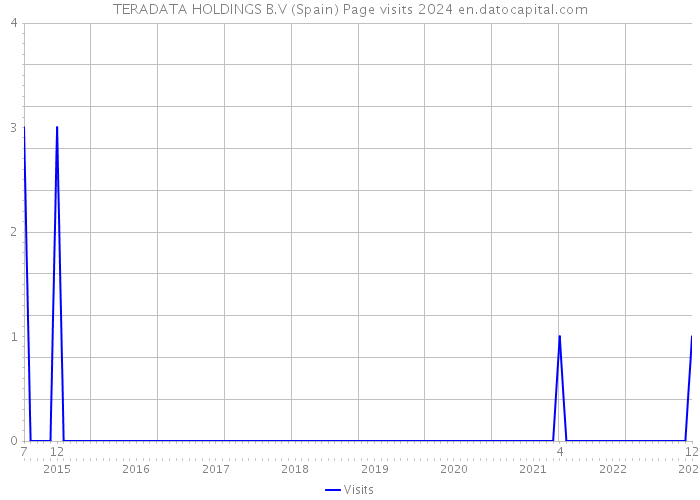 TERADATA HOLDINGS B.V (Spain) Page visits 2024 