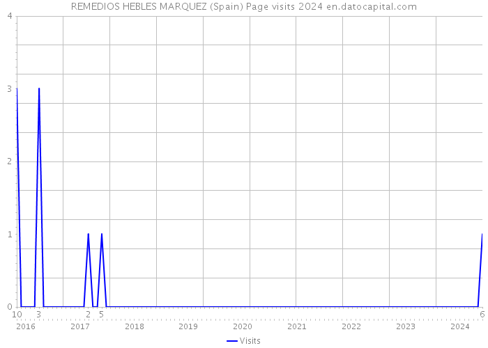 REMEDIOS HEBLES MARQUEZ (Spain) Page visits 2024 