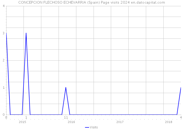 CONCEPCION FLECHOSO ECHEVARRIA (Spain) Page visits 2024 