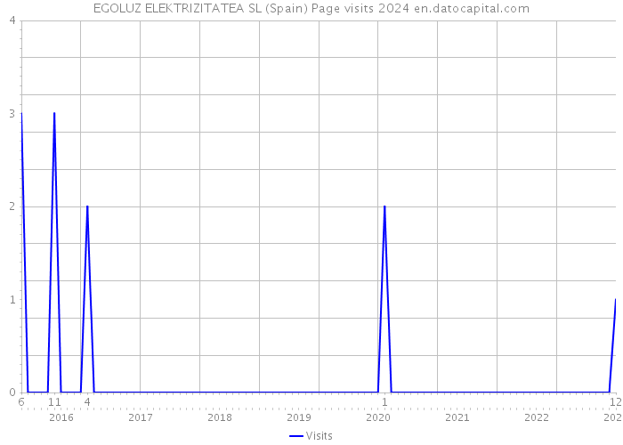 EGOLUZ ELEKTRIZITATEA SL (Spain) Page visits 2024 