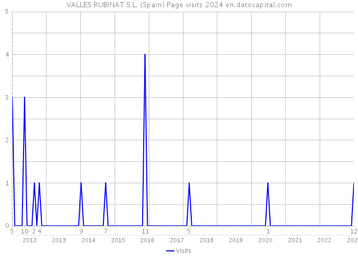 VALLES RUBINAT S.L. (Spain) Page visits 2024 