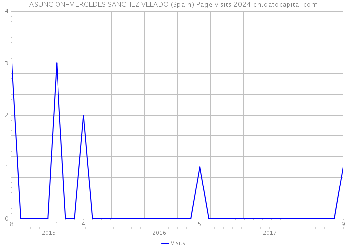 ASUNCION-MERCEDES SANCHEZ VELADO (Spain) Page visits 2024 