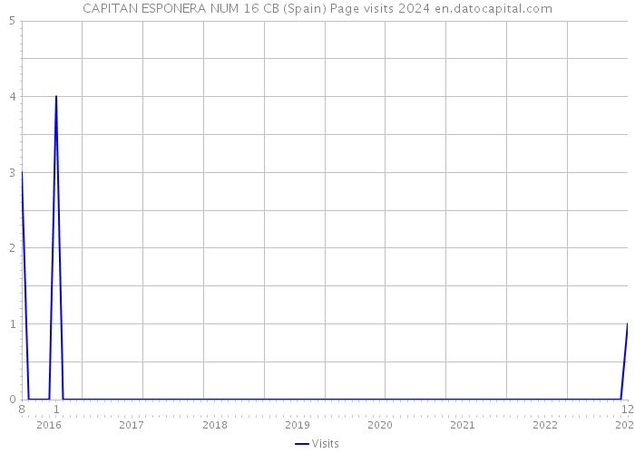 CAPITAN ESPONERA NUM 16 CB (Spain) Page visits 2024 