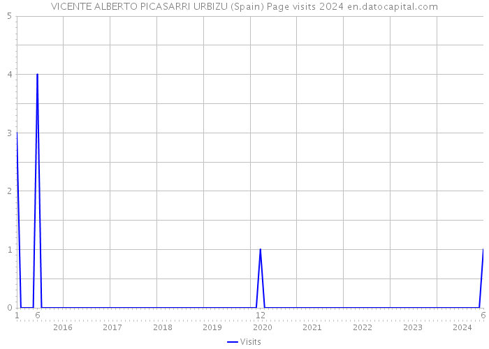 VICENTE ALBERTO PICASARRI URBIZU (Spain) Page visits 2024 