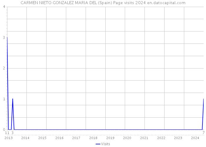 CARMEN NIETO GONZALEZ MARIA DEL (Spain) Page visits 2024 