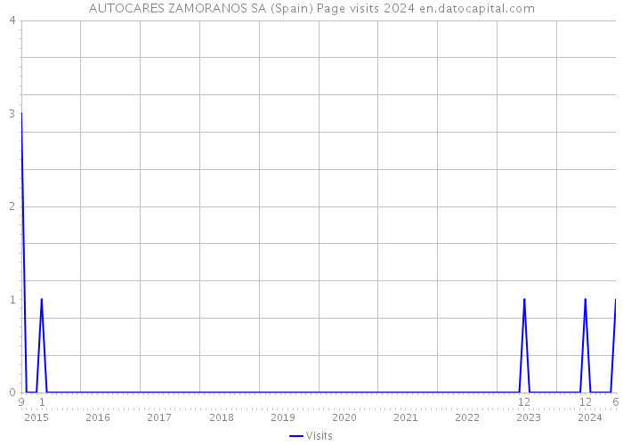 AUTOCARES ZAMORANOS SA (Spain) Page visits 2024 