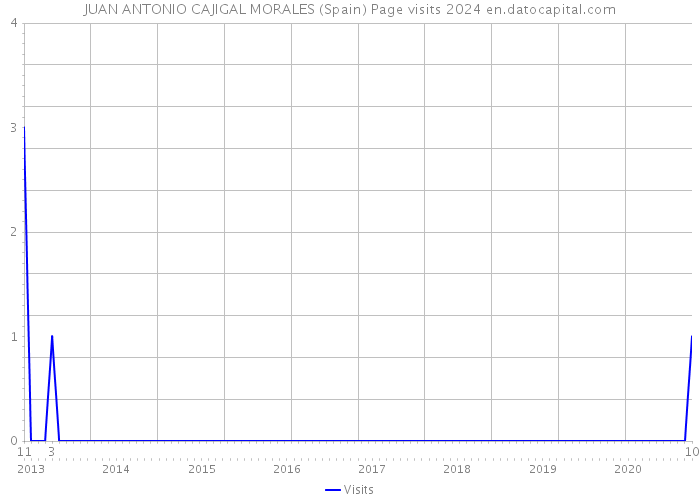 JUAN ANTONIO CAJIGAL MORALES (Spain) Page visits 2024 
