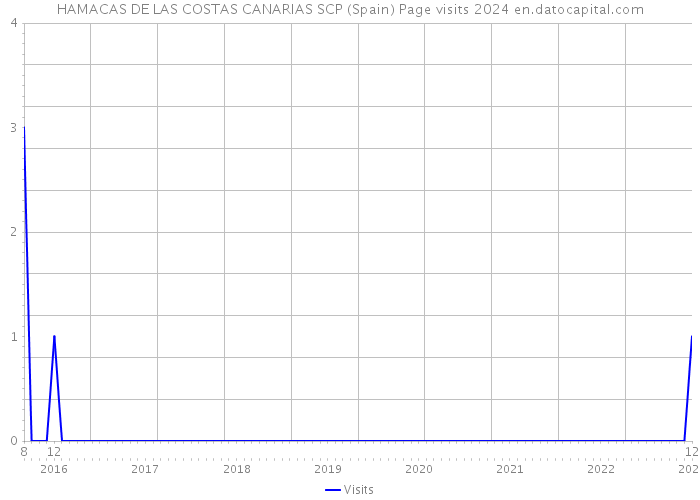 HAMACAS DE LAS COSTAS CANARIAS SCP (Spain) Page visits 2024 