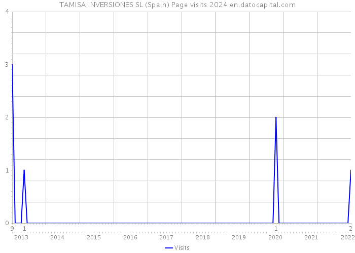 TAMISA INVERSIONES SL (Spain) Page visits 2024 