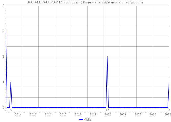 RAFAEL PALOMAR LOPEZ (Spain) Page visits 2024 