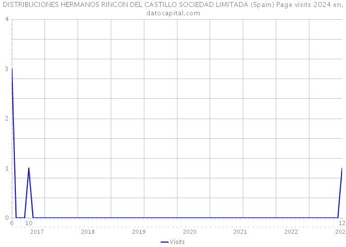 DISTRIBUCIONES HERMANOS RINCON DEL CASTILLO SOCIEDAD LIMITADA (Spain) Page visits 2024 