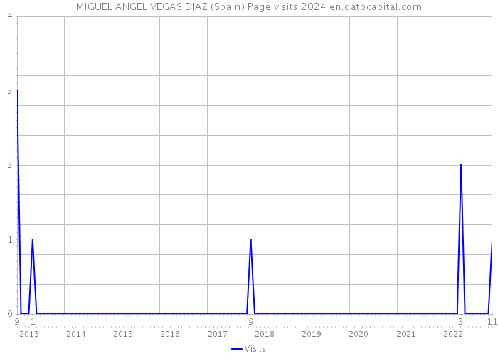 MIGUEL ANGEL VEGAS DIAZ (Spain) Page visits 2024 