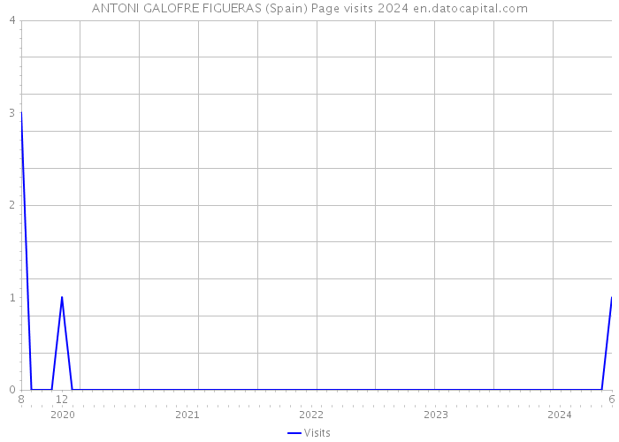 ANTONI GALOFRE FIGUERAS (Spain) Page visits 2024 