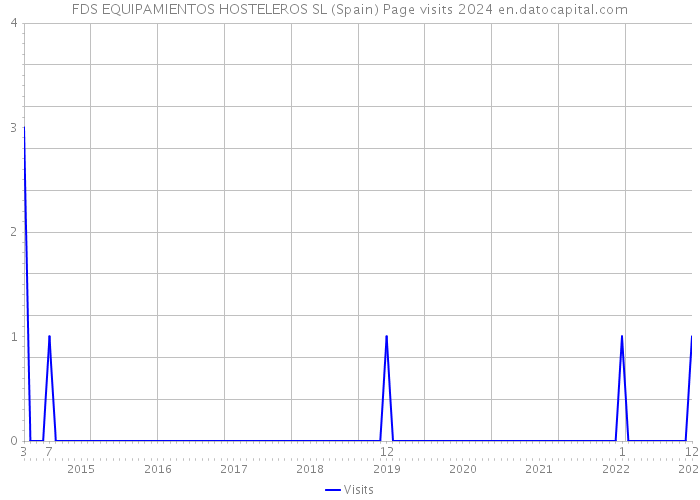 FDS EQUIPAMIENTOS HOSTELEROS SL (Spain) Page visits 2024 
