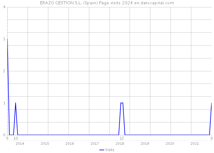 ERAZO GESTION S.L. (Spain) Page visits 2024 