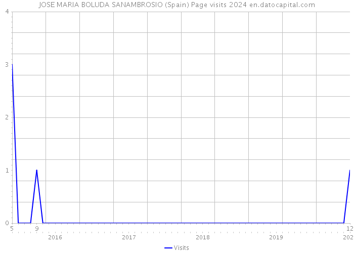 JOSE MARIA BOLUDA SANAMBROSIO (Spain) Page visits 2024 