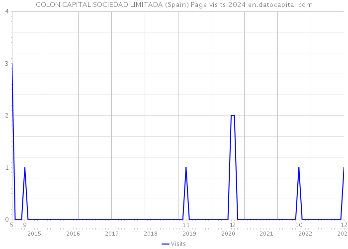 COLON CAPITAL SOCIEDAD LIMITADA (Spain) Page visits 2024 