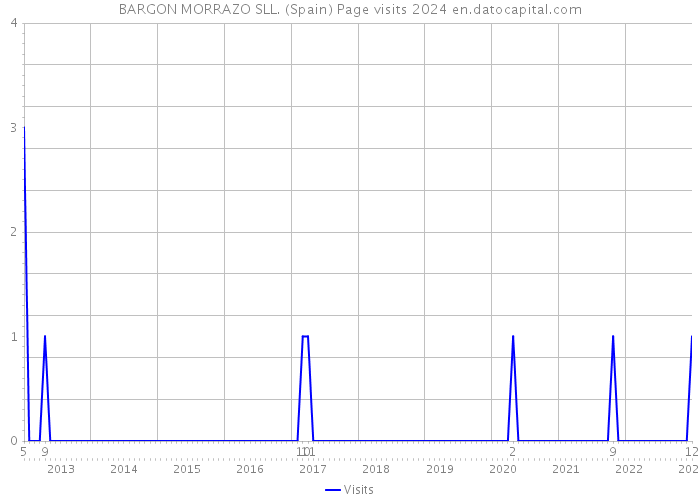 BARGON MORRAZO SLL. (Spain) Page visits 2024 