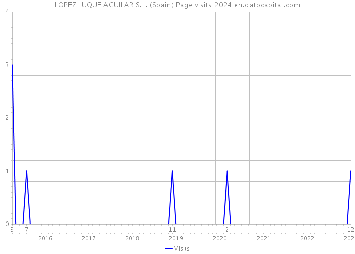 LOPEZ LUQUE AGUILAR S.L. (Spain) Page visits 2024 