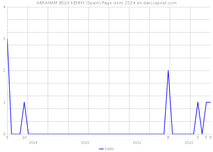 ABRAHAM IBGUI KENNY (Spain) Page visits 2024 