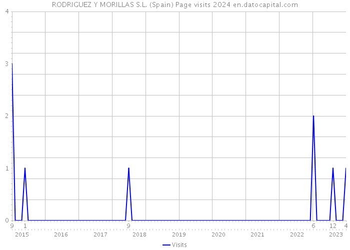 RODRIGUEZ Y MORILLAS S.L. (Spain) Page visits 2024 