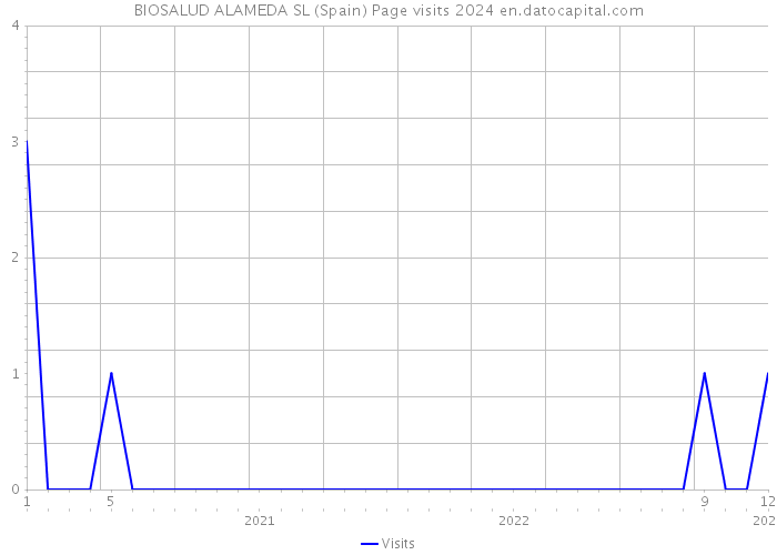 BIOSALUD ALAMEDA SL (Spain) Page visits 2024 