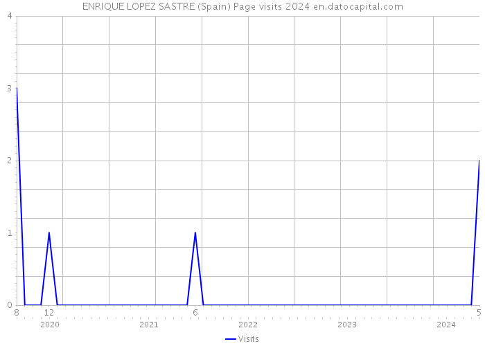 ENRIQUE LOPEZ SASTRE (Spain) Page visits 2024 