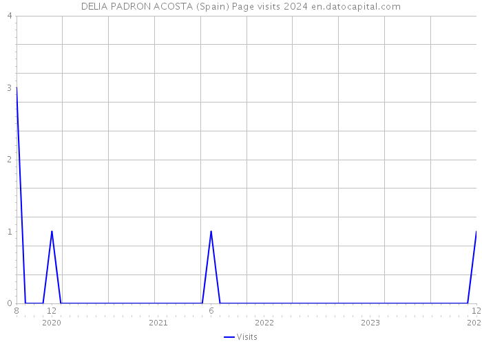DELIA PADRON ACOSTA (Spain) Page visits 2024 