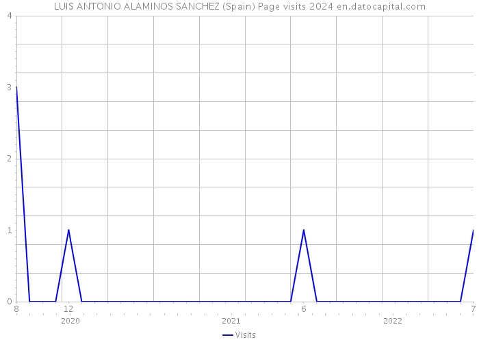 LUIS ANTONIO ALAMINOS SANCHEZ (Spain) Page visits 2024 