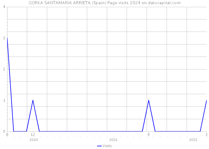 GORKA SANTAMARIA ARRIETA (Spain) Page visits 2024 