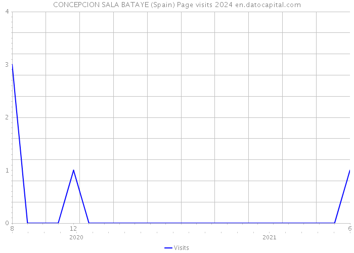 CONCEPCION SALA BATAYE (Spain) Page visits 2024 