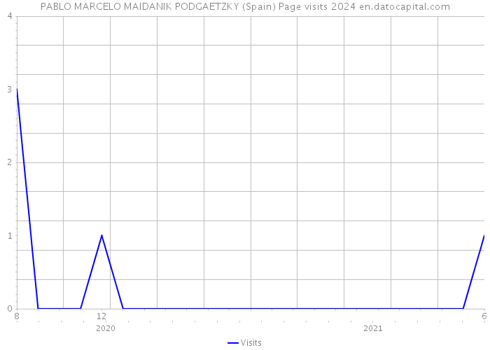 PABLO MARCELO MAIDANIK PODGAETZKY (Spain) Page visits 2024 