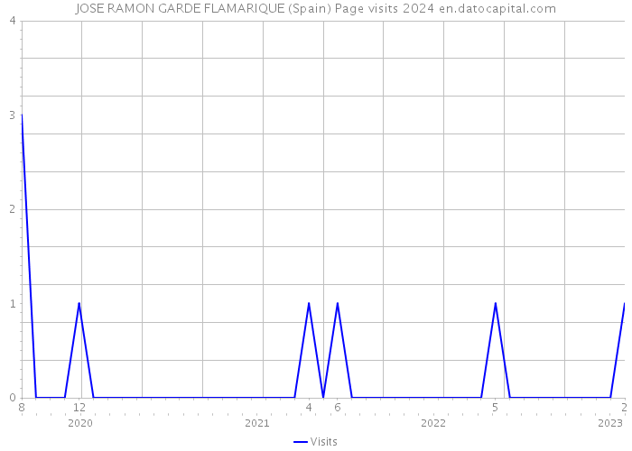 JOSE RAMON GARDE FLAMARIQUE (Spain) Page visits 2024 