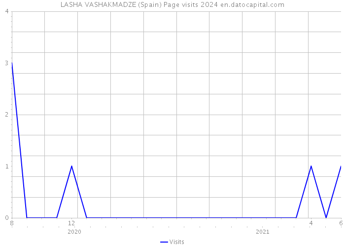 LASHA VASHAKMADZE (Spain) Page visits 2024 