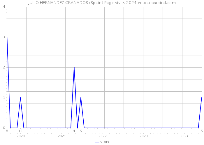 JULIO HERNANDEZ GRANADOS (Spain) Page visits 2024 